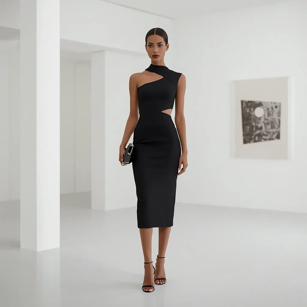 Classic Black Dress with a Modern Twist – Women's Prompts – AI prompt example