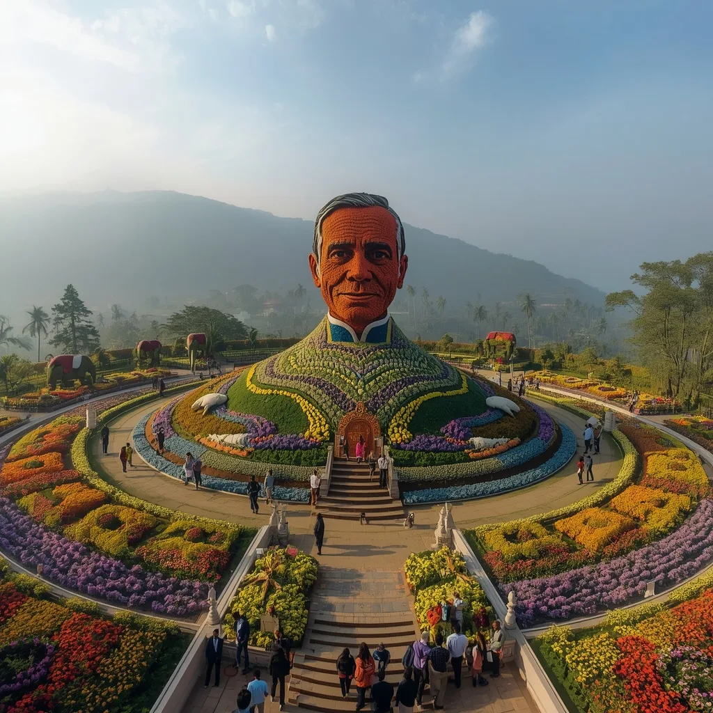 Ooty Flower Show Grandeur: Hillside Floral Portrait – Premium Prompts – AI prompt example