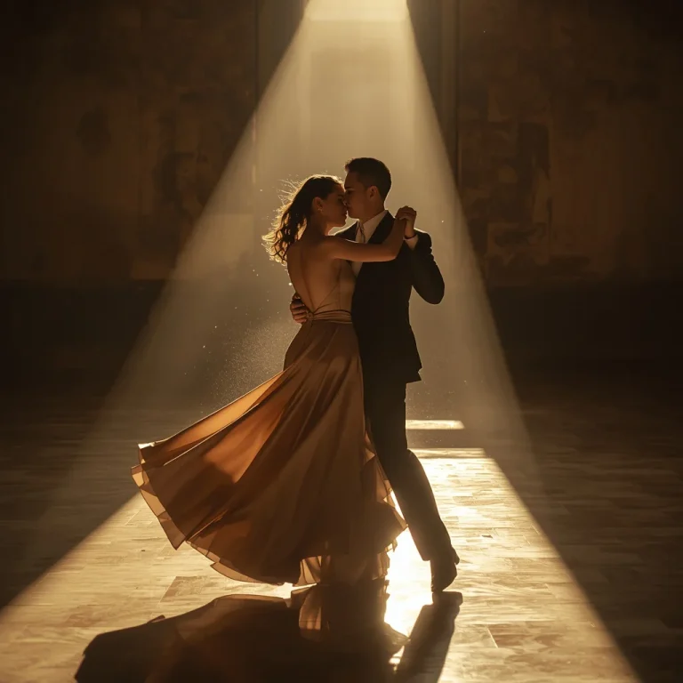 Beautiful Couple Dancing Tangled In Romantic Golden Hour Light | Deeply Romantic Cinematic