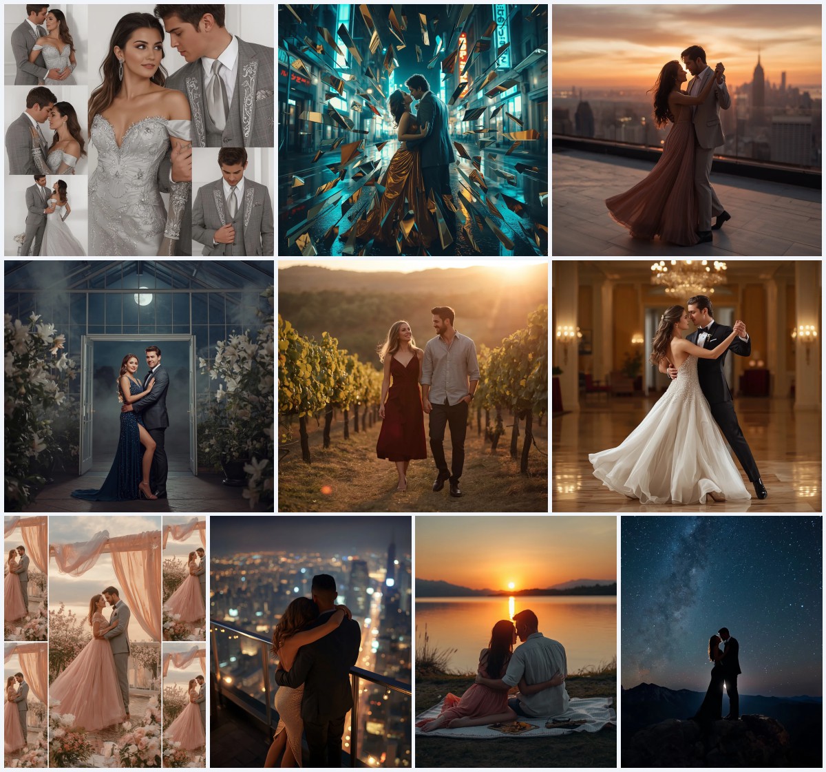 Best 10 City Rooftop Couple AI Prompts for Urban Romance with Skyline Views