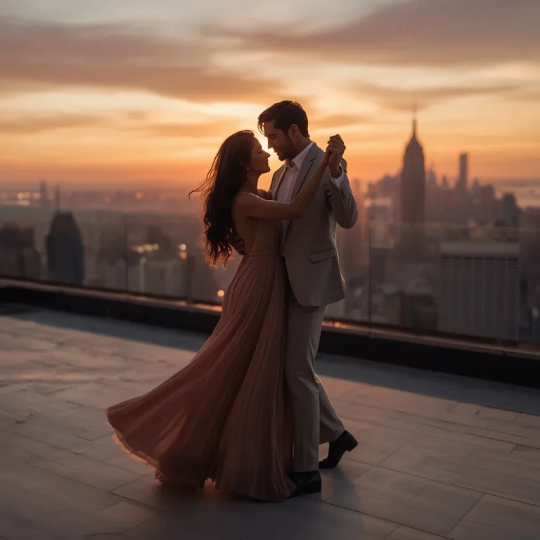 Couple’s Romantic Rooftop Sunset Dance | Romantic Couple Prompt