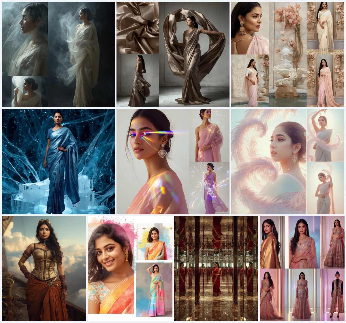 Top 10 Saree with Veil AI Prompts for Traditional Bridal Coverage